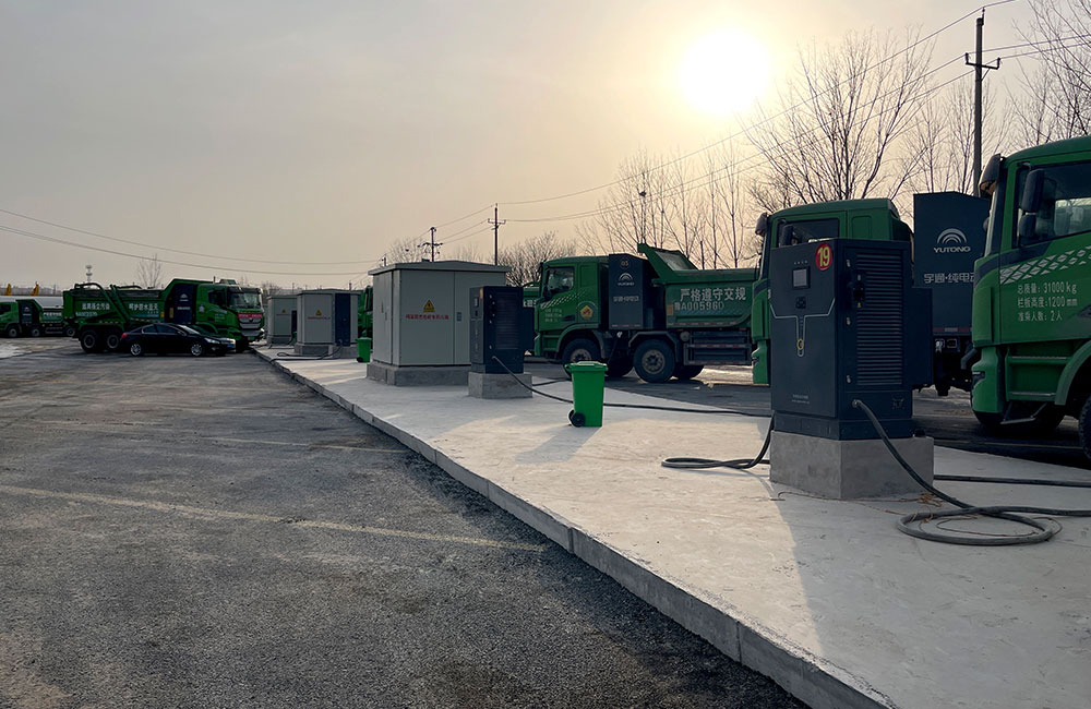 Caso cuarto: Estación de carga de vehículos eléctricos puros de construcción de Henan Zhengzhou  Laohuazhuang