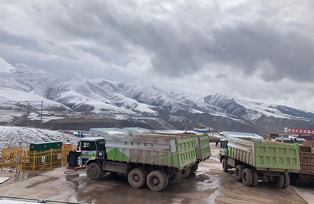 Caso trecero: Estación de carga de camiones mineros eléctricos de la central hidroeléctrica de Qinghai-Tibet  Plateau-Maerdang