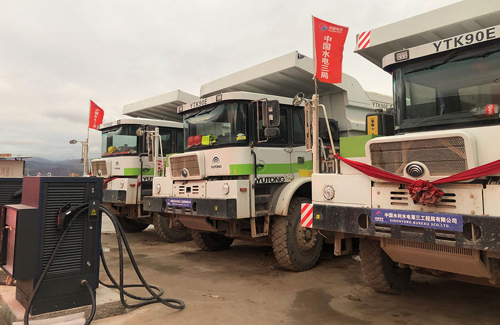 Caso trecero: Estación de carga de camiones mineros eléctricos de la central hidroeléctrica de Qinghai-Tibet  Plateau-Maerdang
