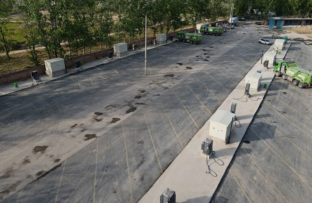 Caso cuarto: Estación de carga de vehículos eléctricos puros de construcción de Henan Zhengzhou  Laohuazhuang