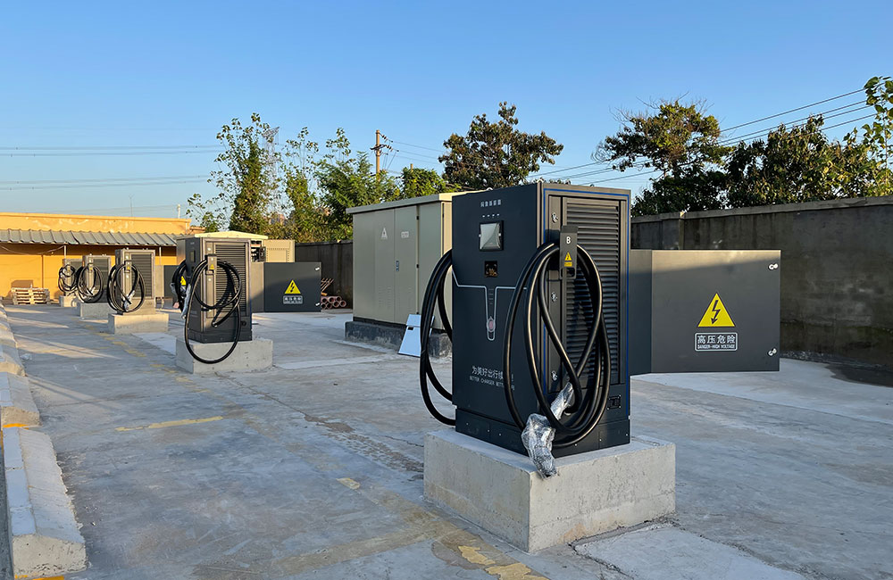 Caso quinto: Estación de carga de camiones mezcladores de hormigón eléctricos de Henan Zhengzhou  Ruilong